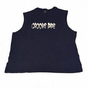Groove Pipe Sleeveless simply era Navy Top